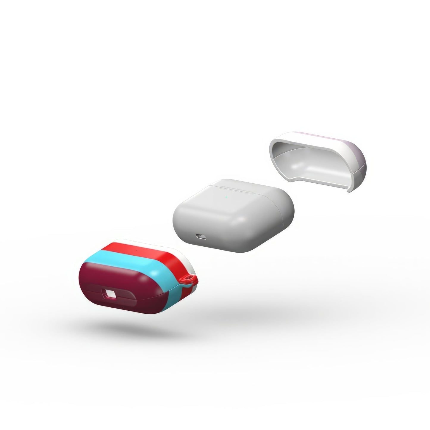 Color Blocks Fuchsia Tough Apple AirPods Case