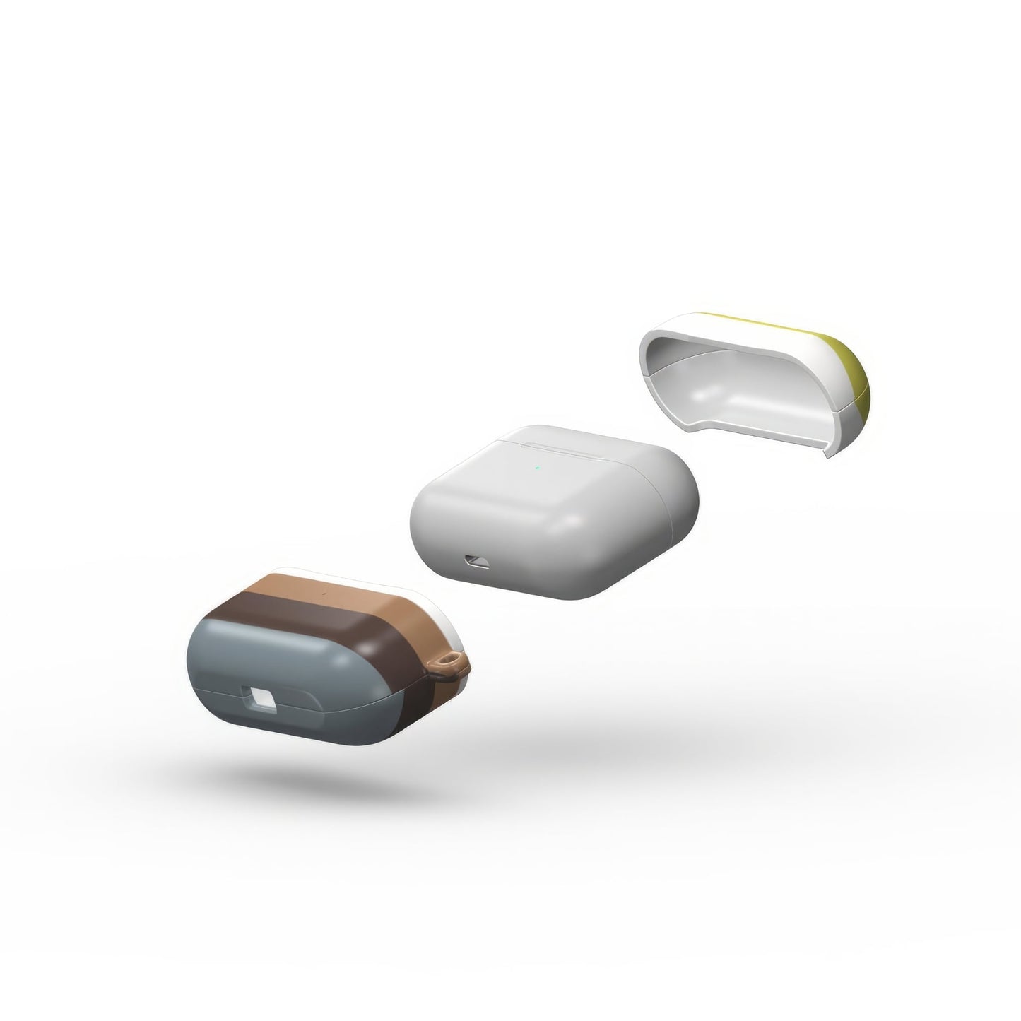 Color Blocks Gray Tough Apple AirPods Case