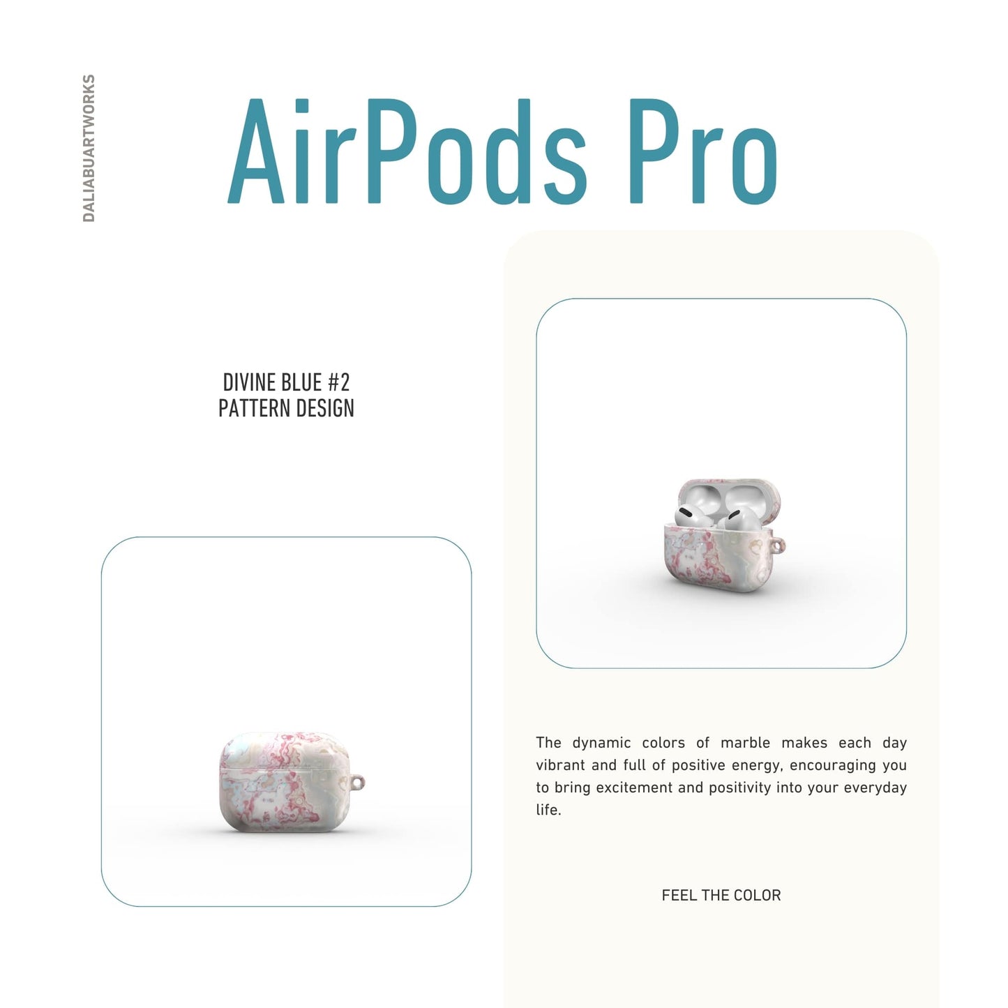 Divine Blue River Tough Apple AirPods Case