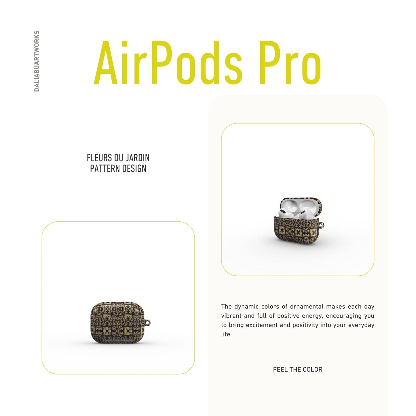 Fleurs Du Jardin Tough Apple AirPods Case