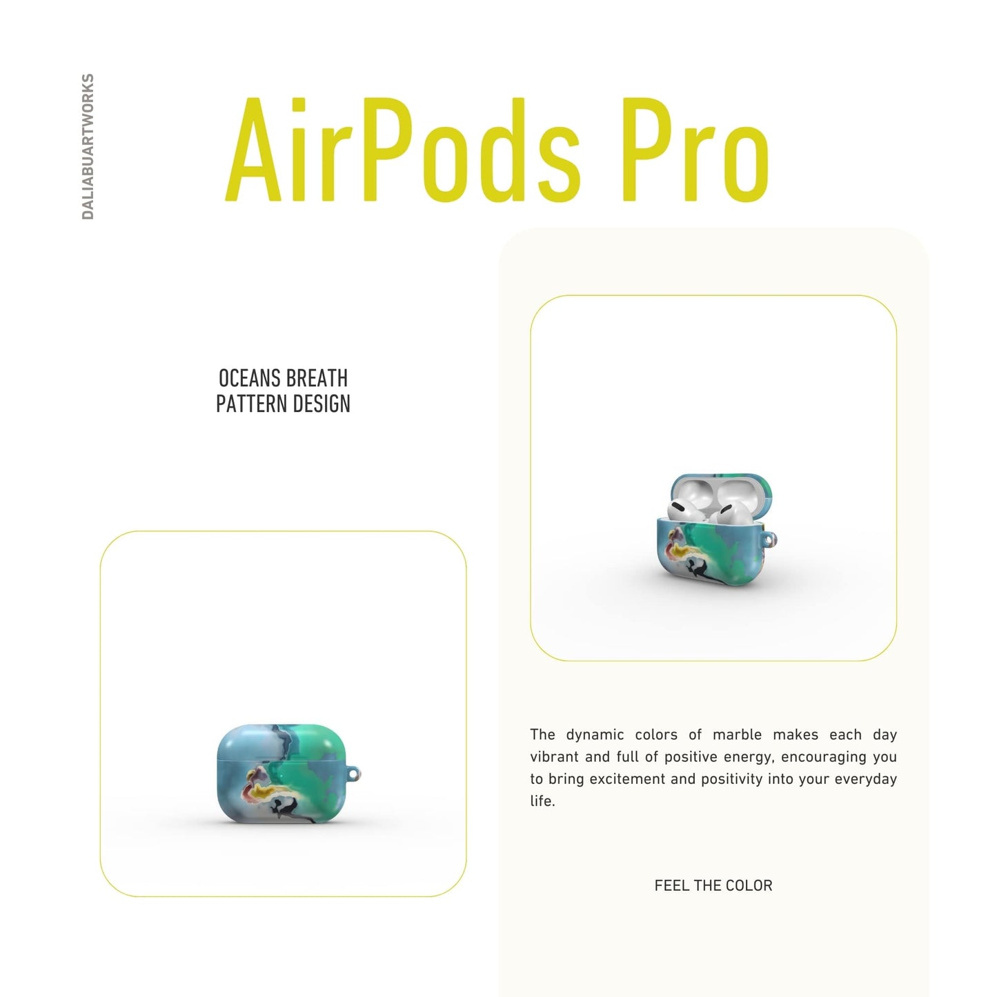 Oceans Breath Tough Apple AirPods Case