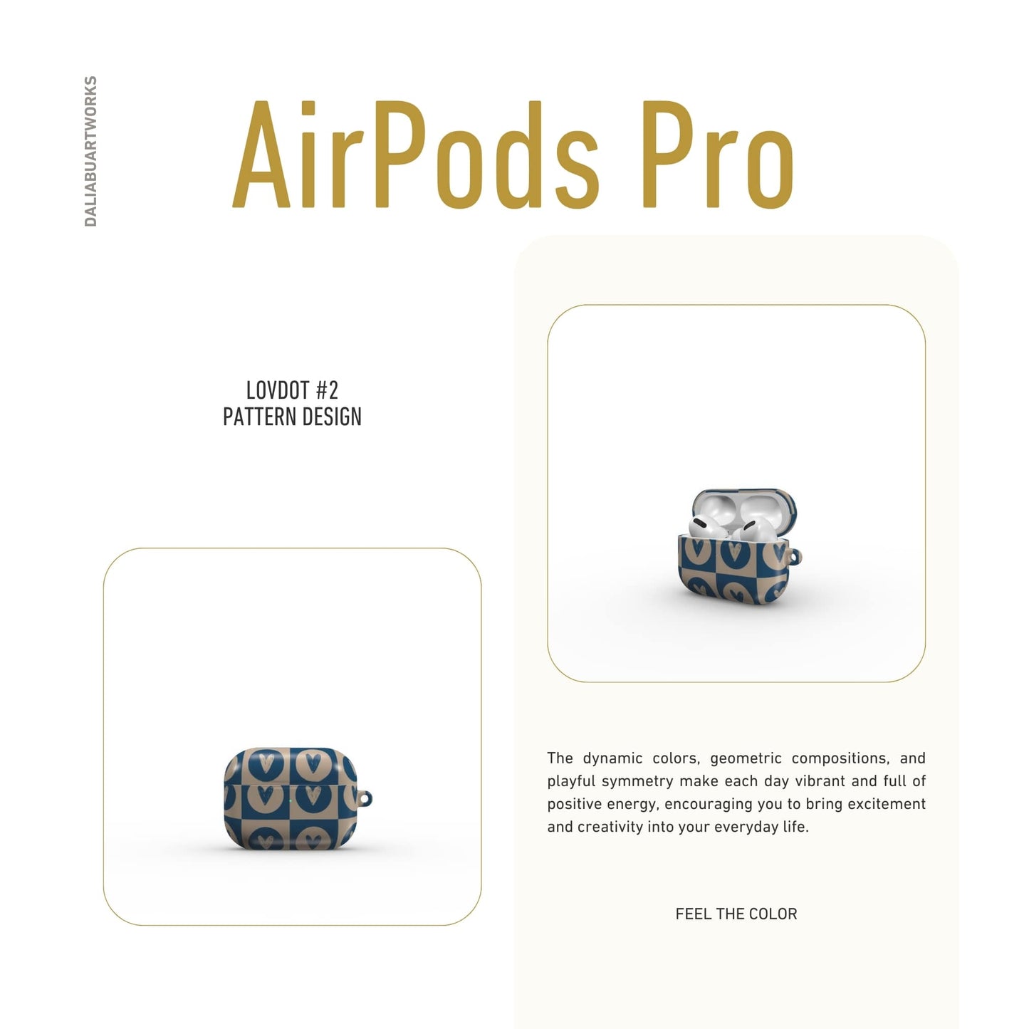 LovDot Blue Tough Apple AirPods Case