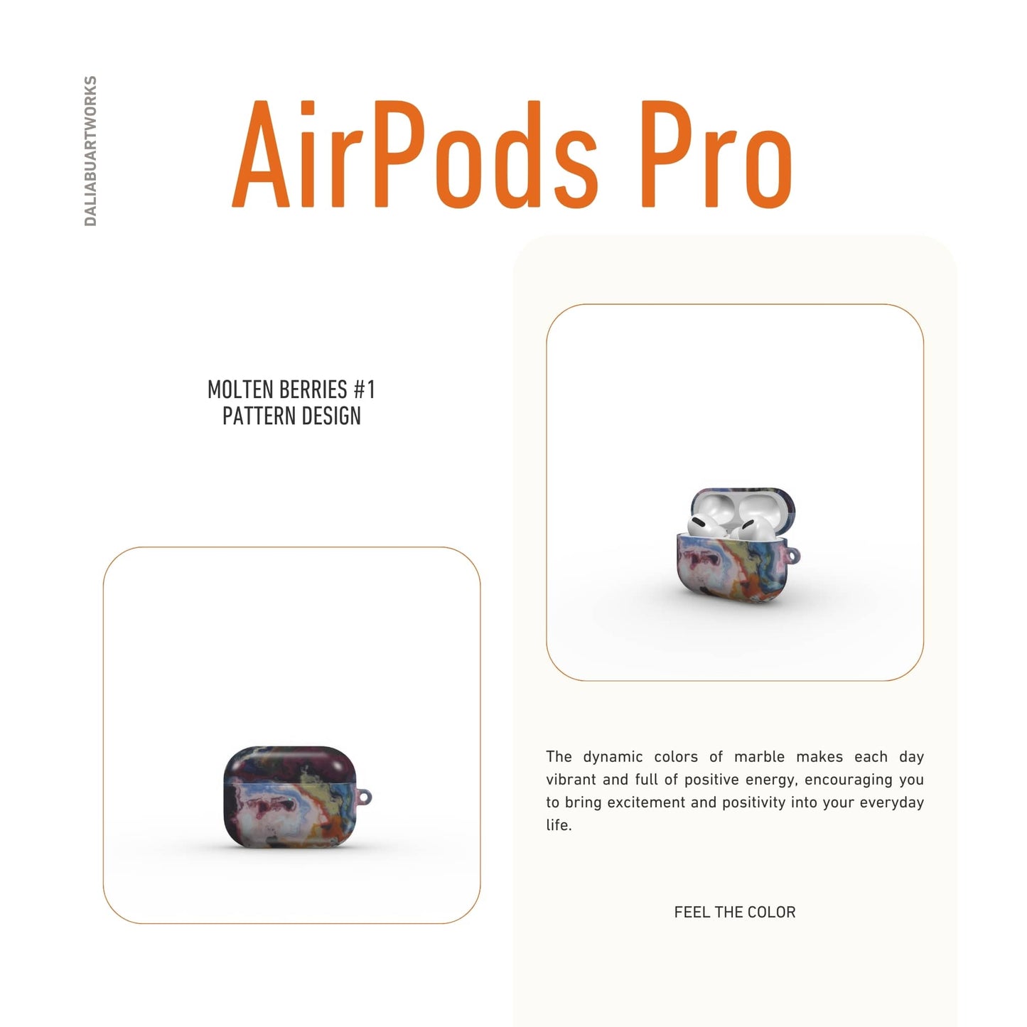 Molten Berries Tough Apple AirPods Case