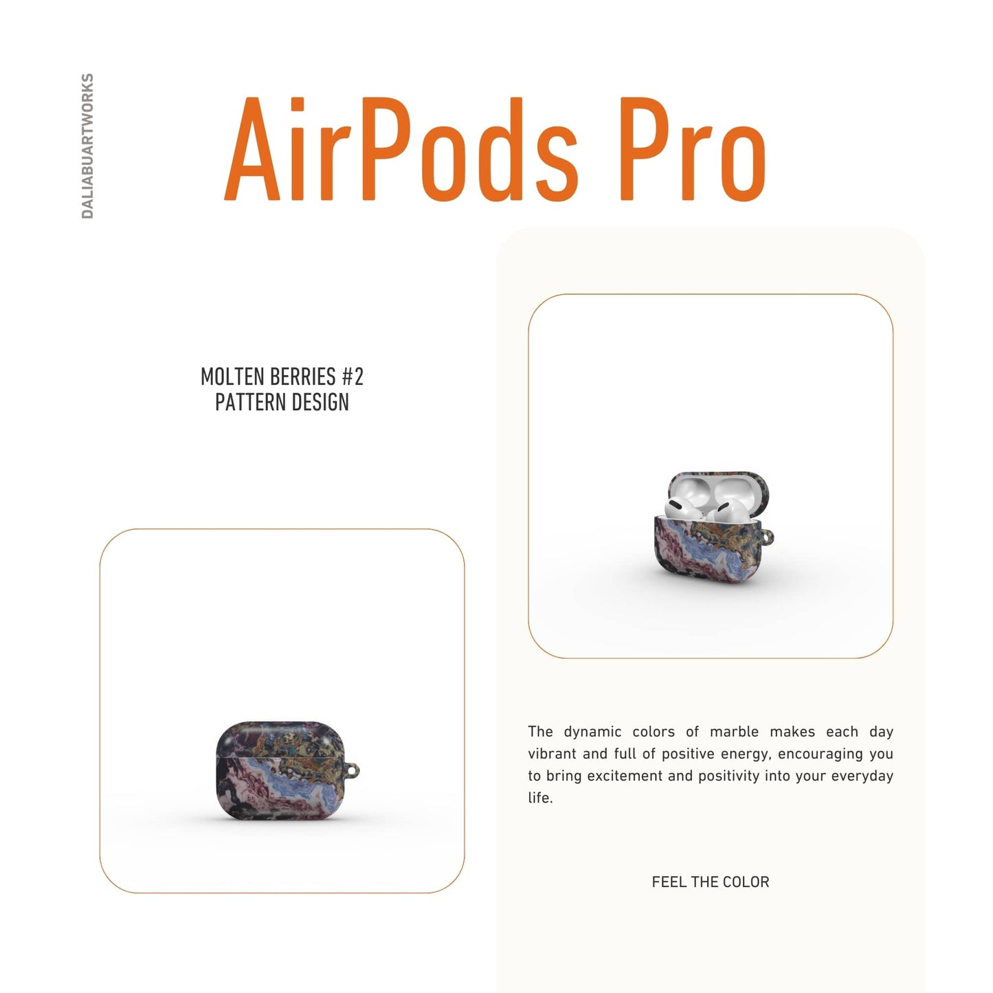 Molten Berries Mix Tough Apple AirPods Case