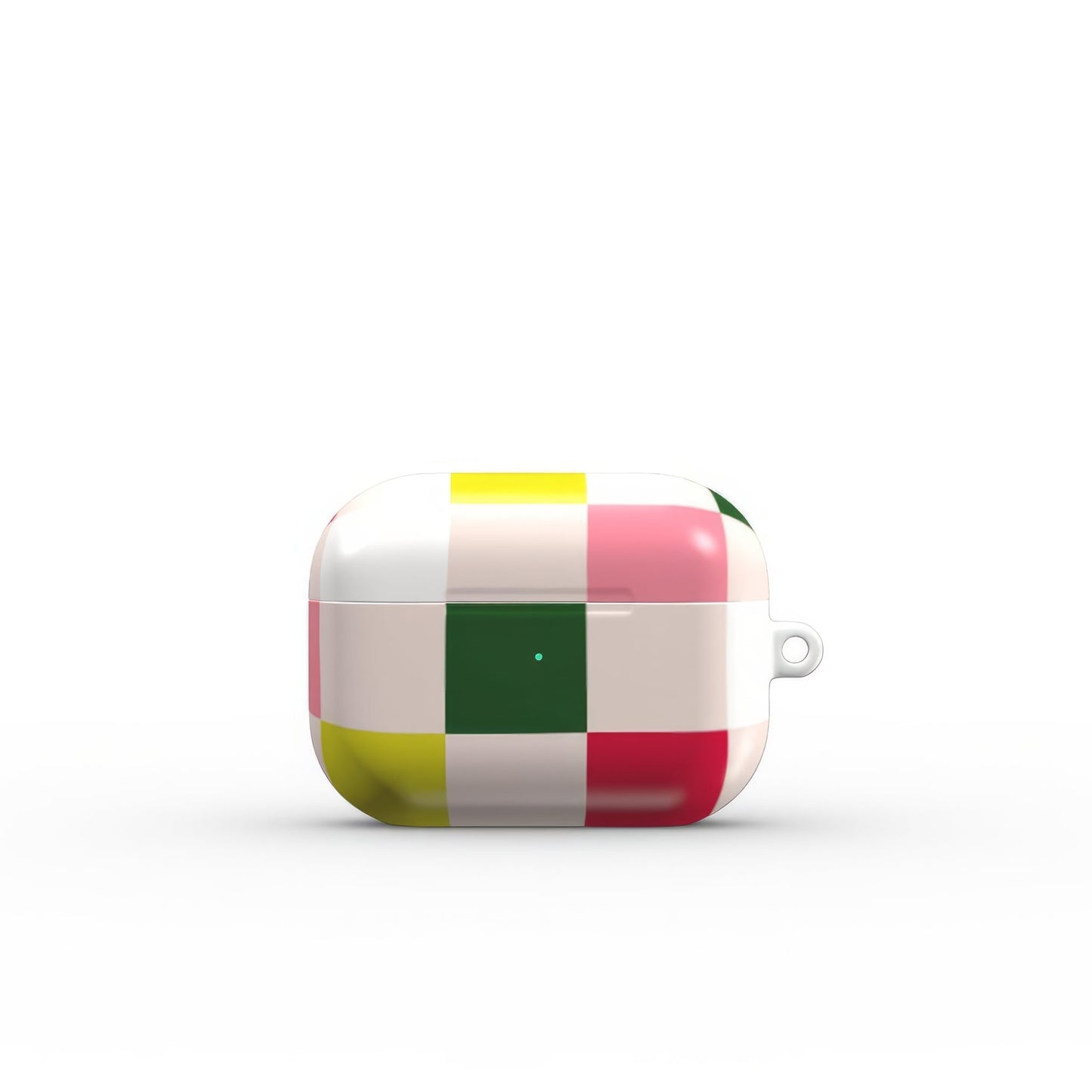 Pixel Grid Pink Tough Apple AirPods Case