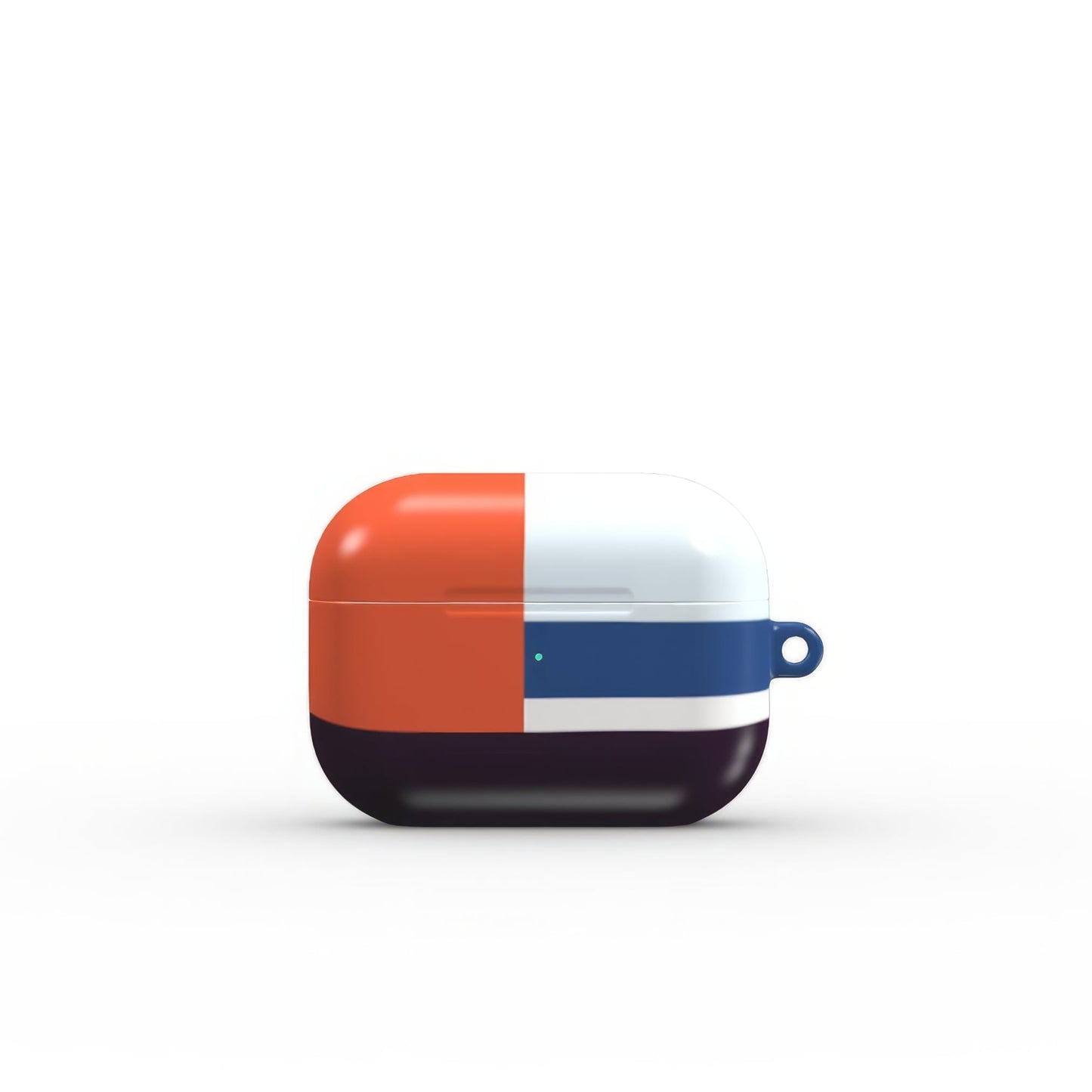 Retro Stripes Blue Tough Apple AirPods Case