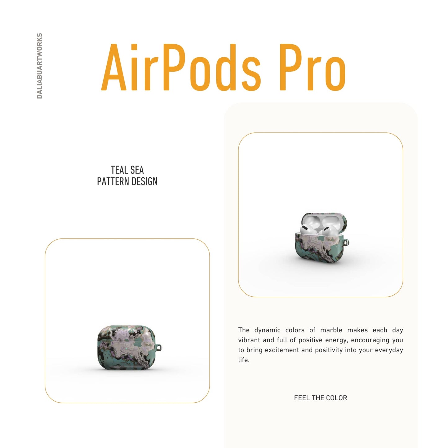 Teal Sea Tough Apple AirPods Case