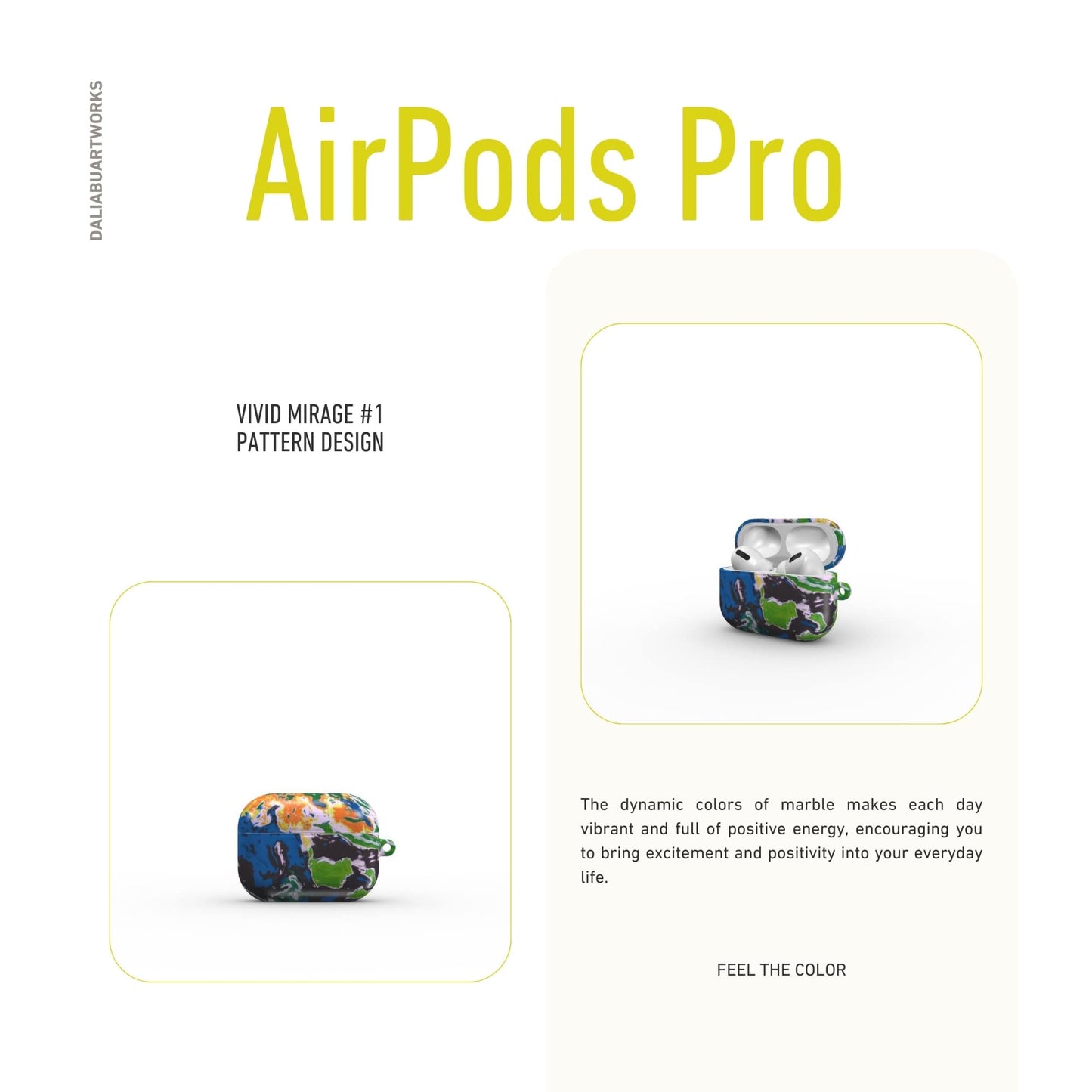Vivid Mirage Tough Apple AirPods Case