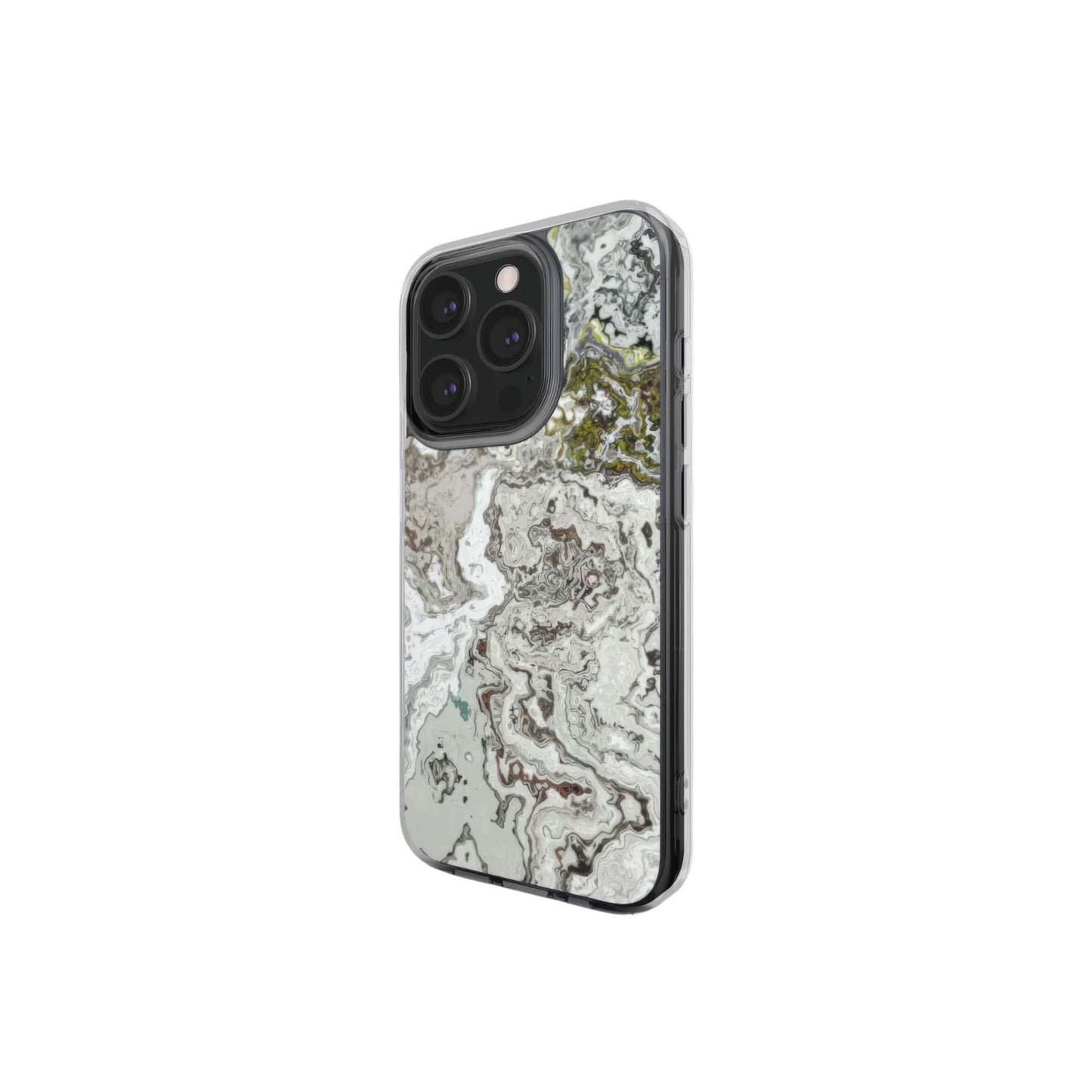 Classic White Marble Clear Phone Case