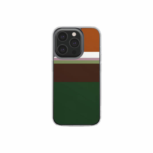 Color Blocks Forest Clear Phone Case