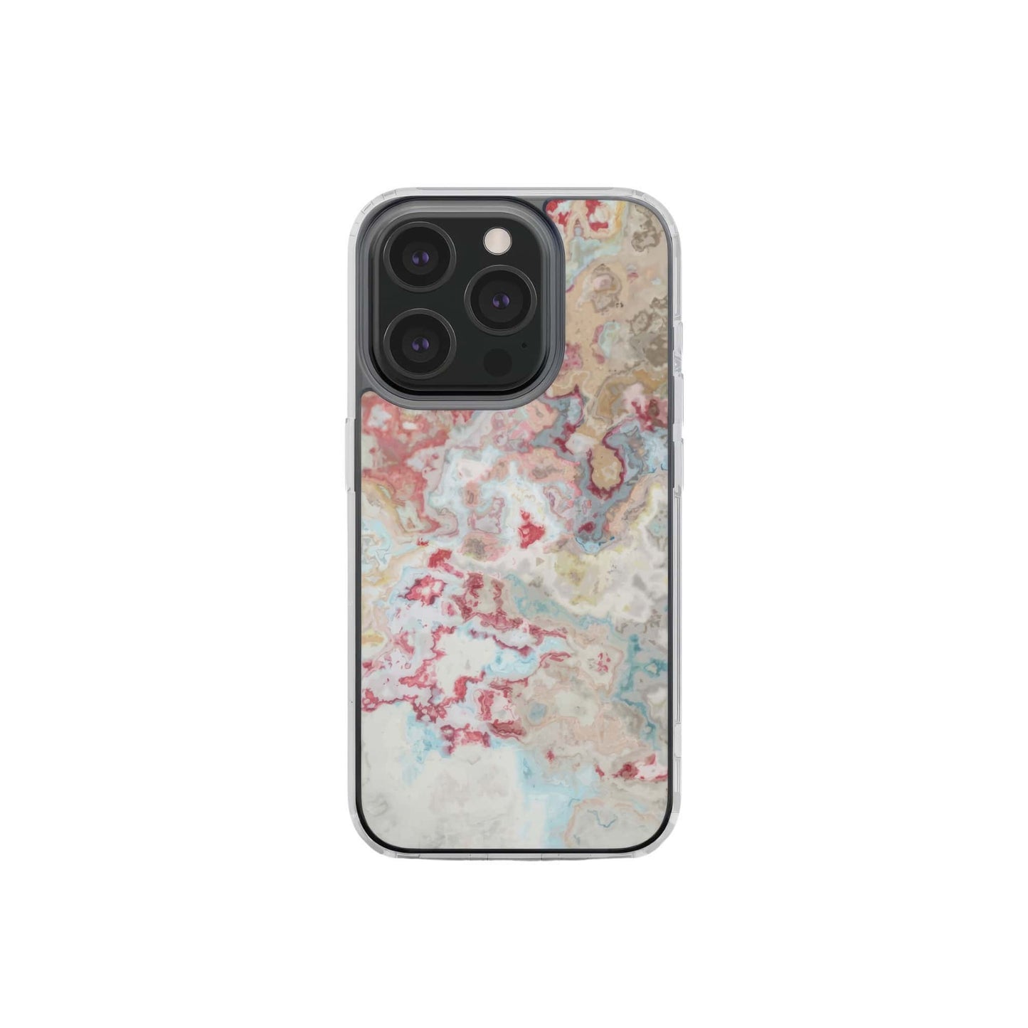 Divine Blue Clear Phone Case