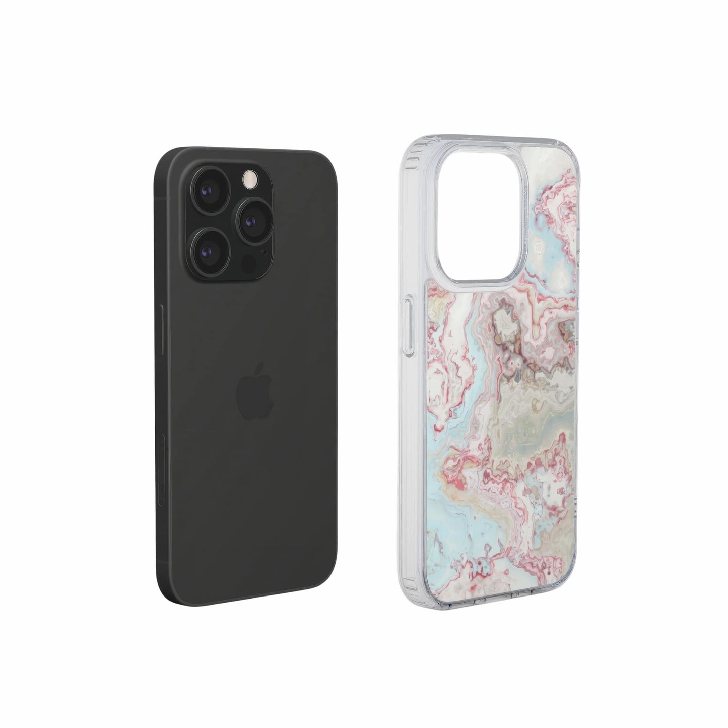 Divine Blue River Clear Phone Case