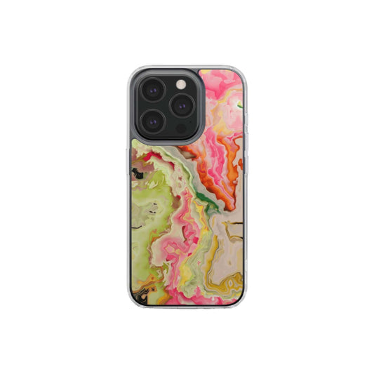 Neon Pink Light Clear Phone Case
