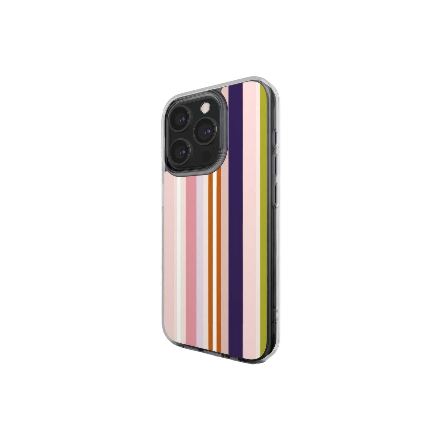 Parallel Flow Pink Clear Phone Case