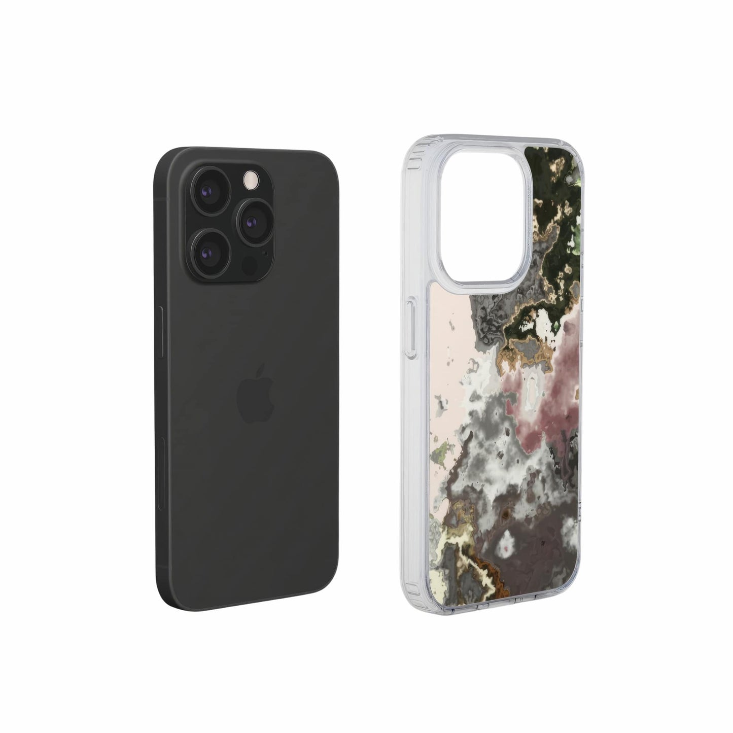 Pink Moss Clear Phone Case