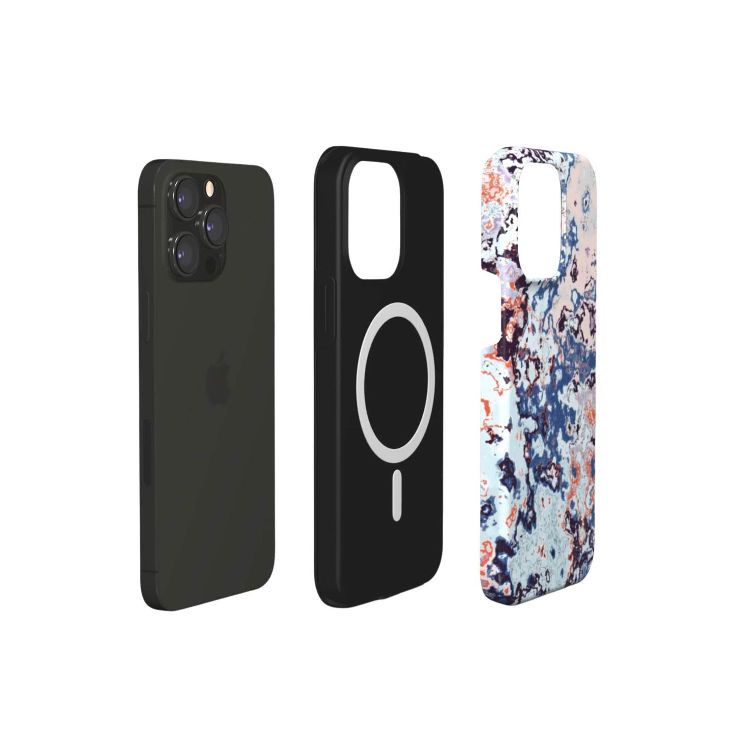 Blue Marble Mist MagSafe Tough Phone Case