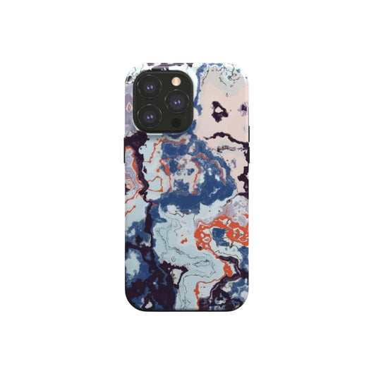 Blue Marble Veins Tough Phone Case