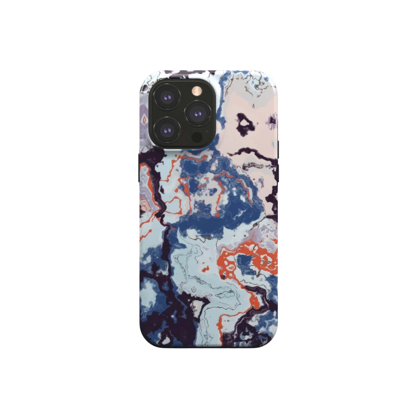 Blue Marble Veins MagSafe Tough Phone Case