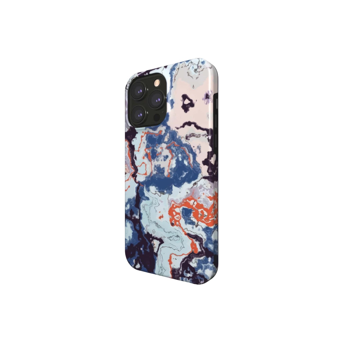 Blue Marble Veins MagSafe Tough Phone Case