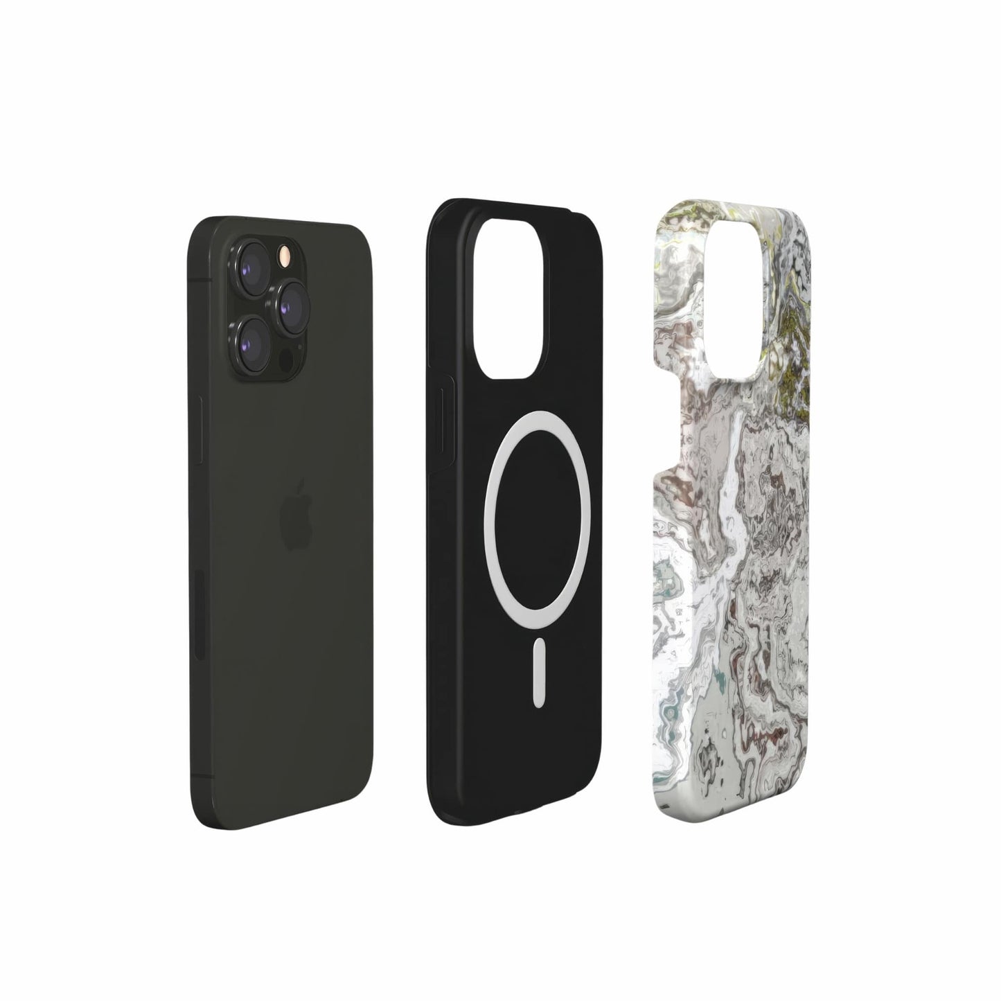 Classic White Marble MagSafe Tough Phone Case