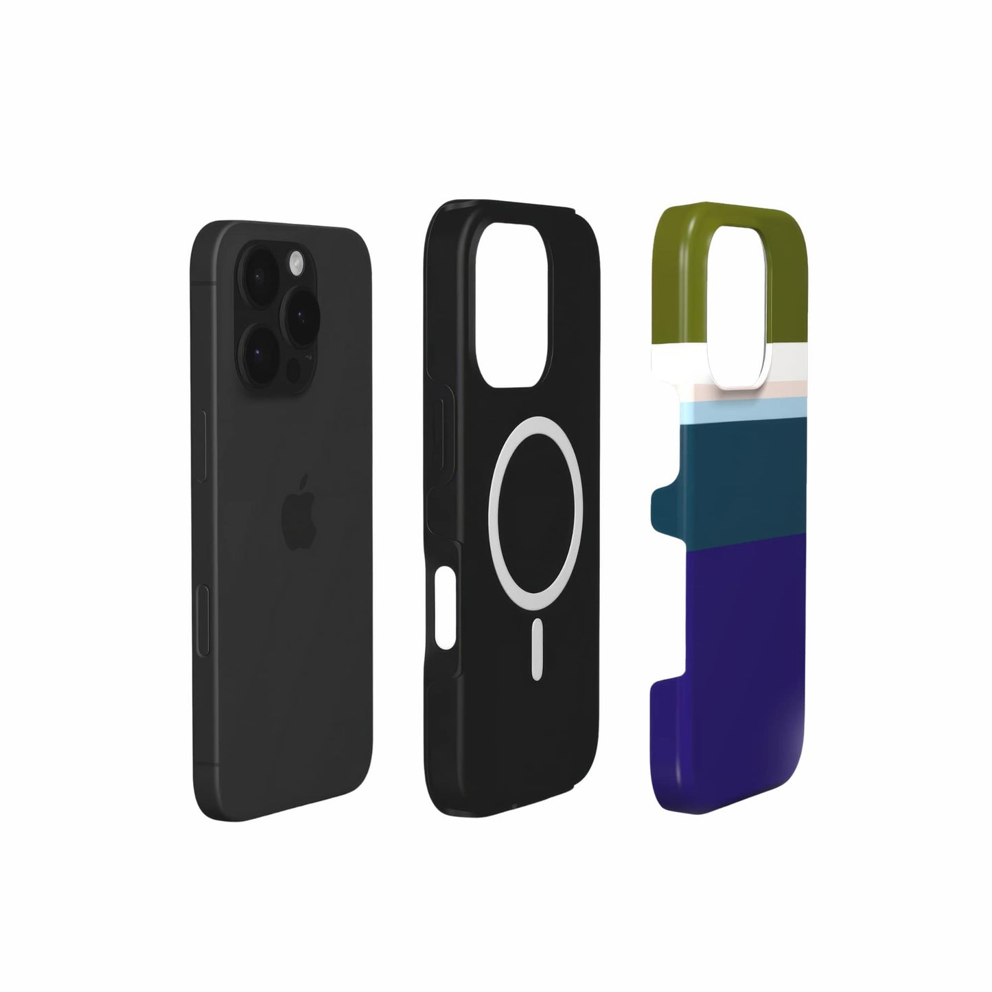 Color Blocks Navy MagSafe Tough Phone Case