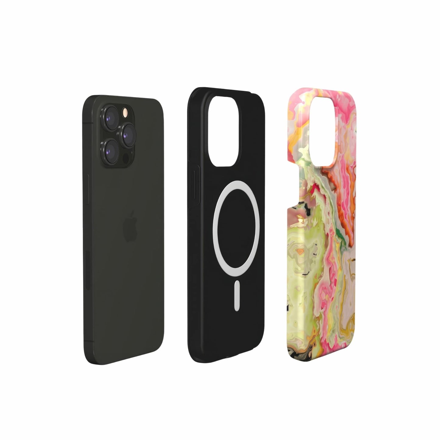 Neon Pink Light MagSafe Tough Phone Case