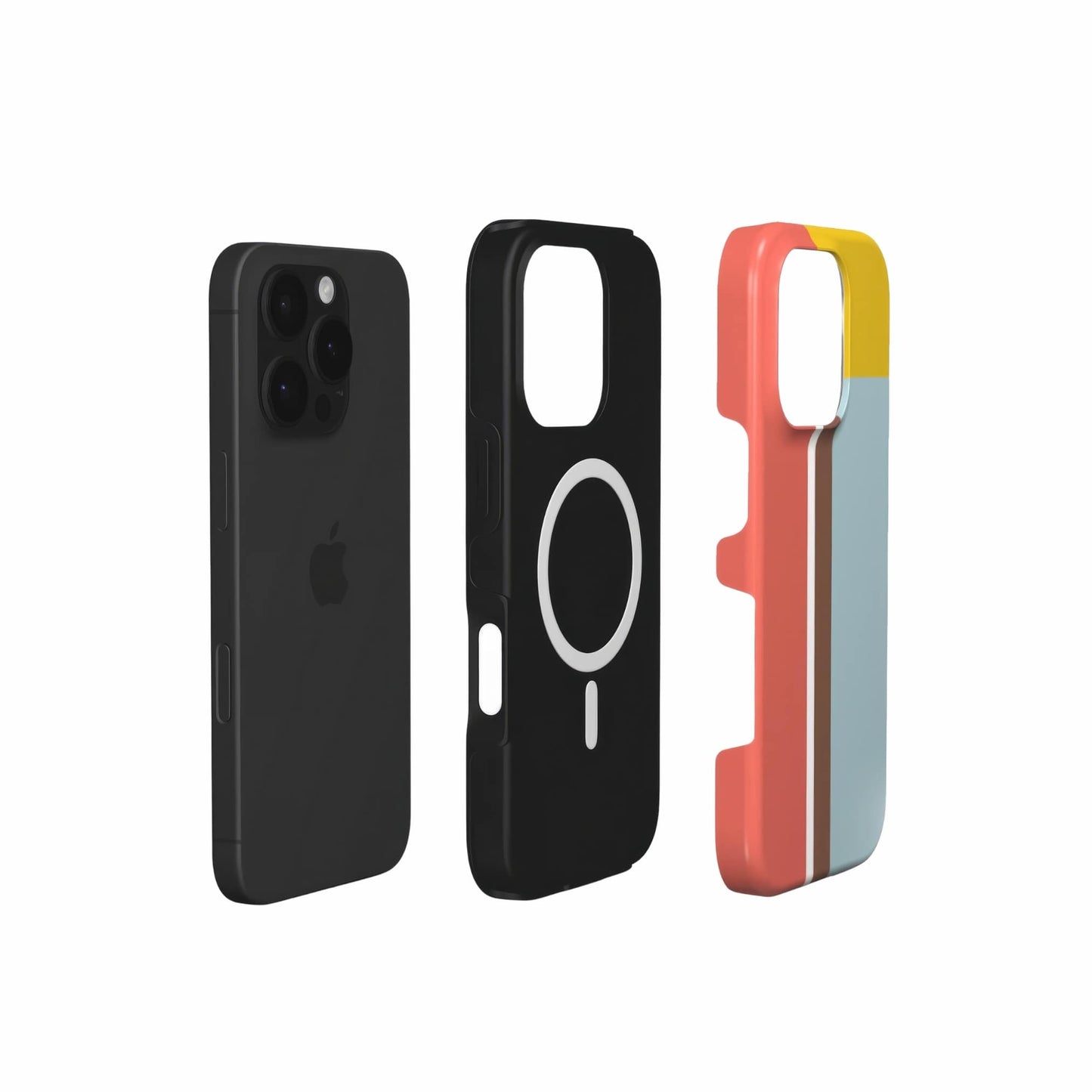 Retro Stripes Red MagSafe Tough Phone Case