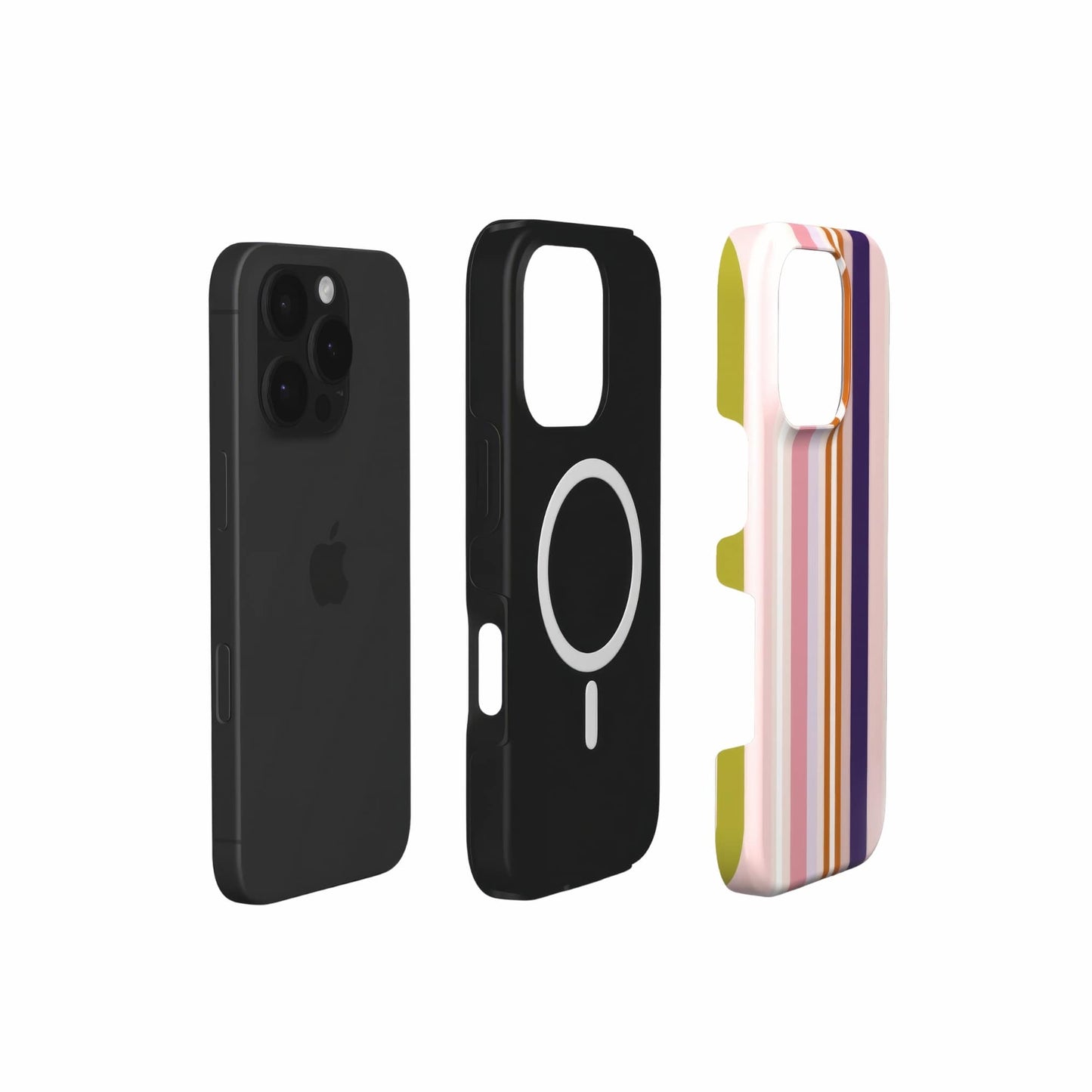 Parallel Flow Pink MagSafe Tough Phone Case