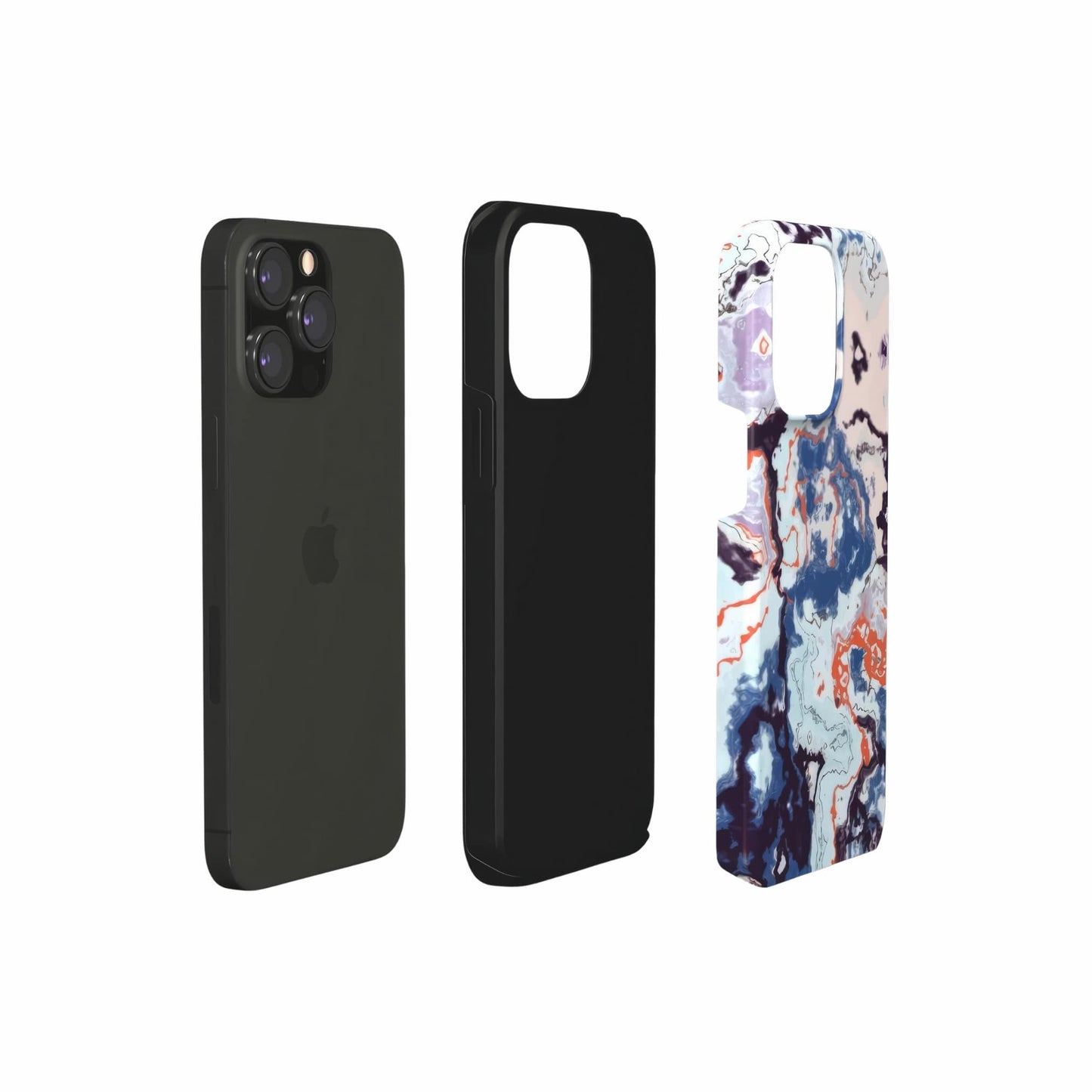 Blue Marble Veins Tough Phone Case