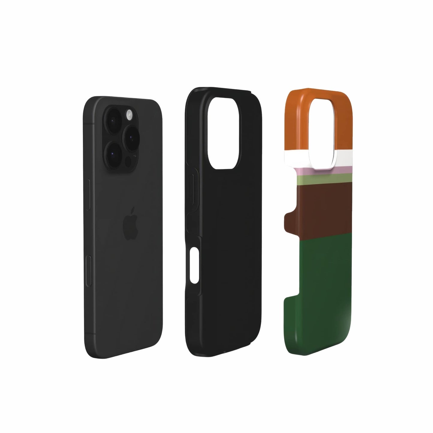 Color Blocks Forest Tough Phone Case