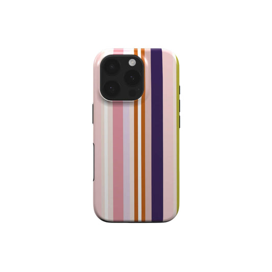 Parallel Flow Pink MagSafe Tough Phone Case