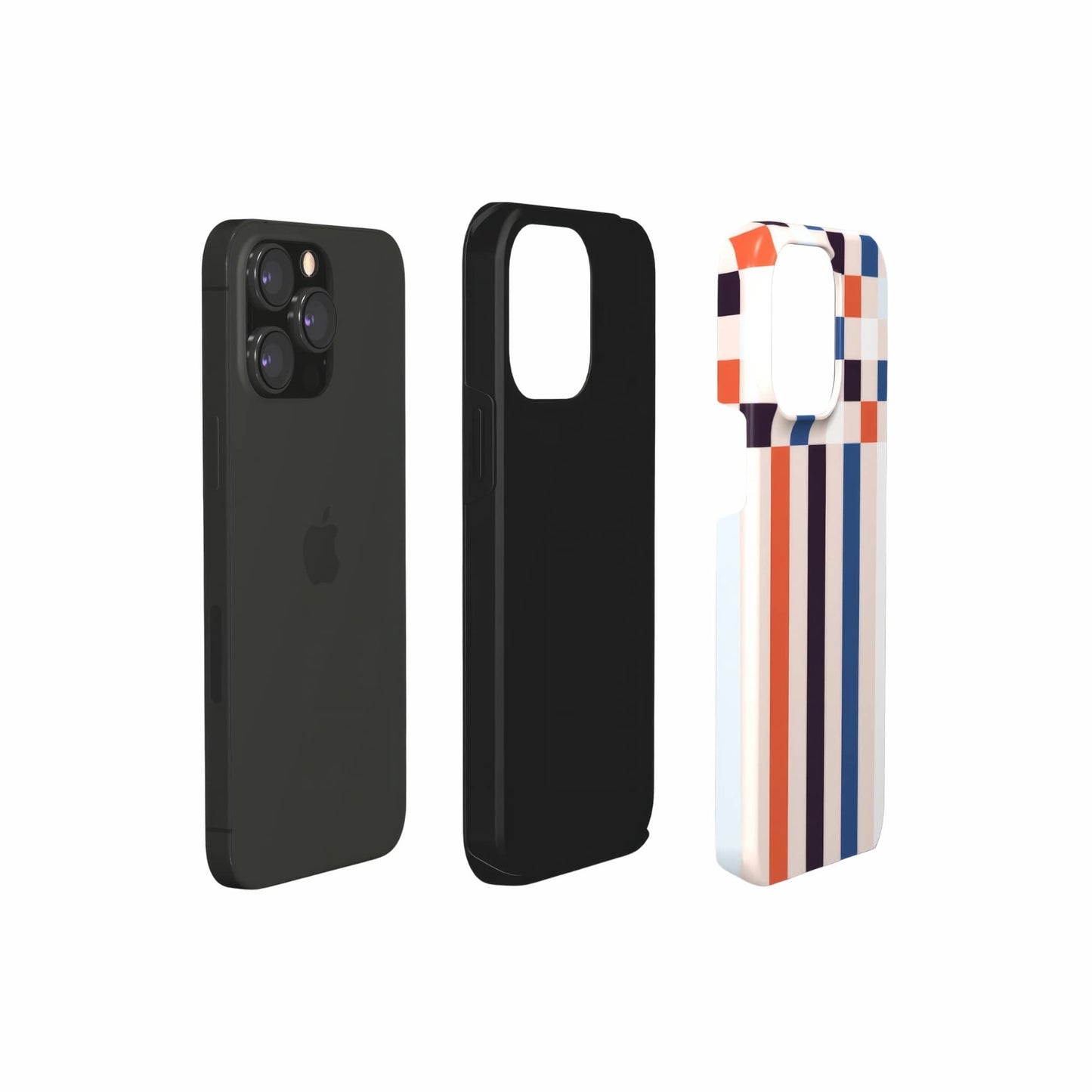 Pixel Grid Blue Tough Phone Case