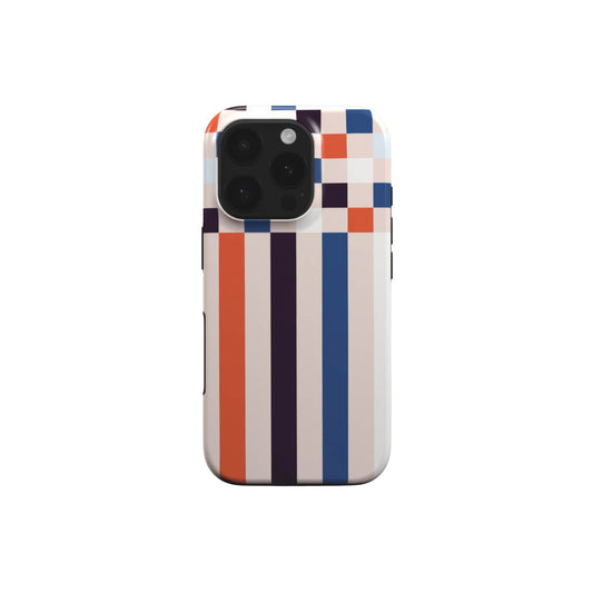 Pixel Grid Blue MagSafe Tough Phone Case
