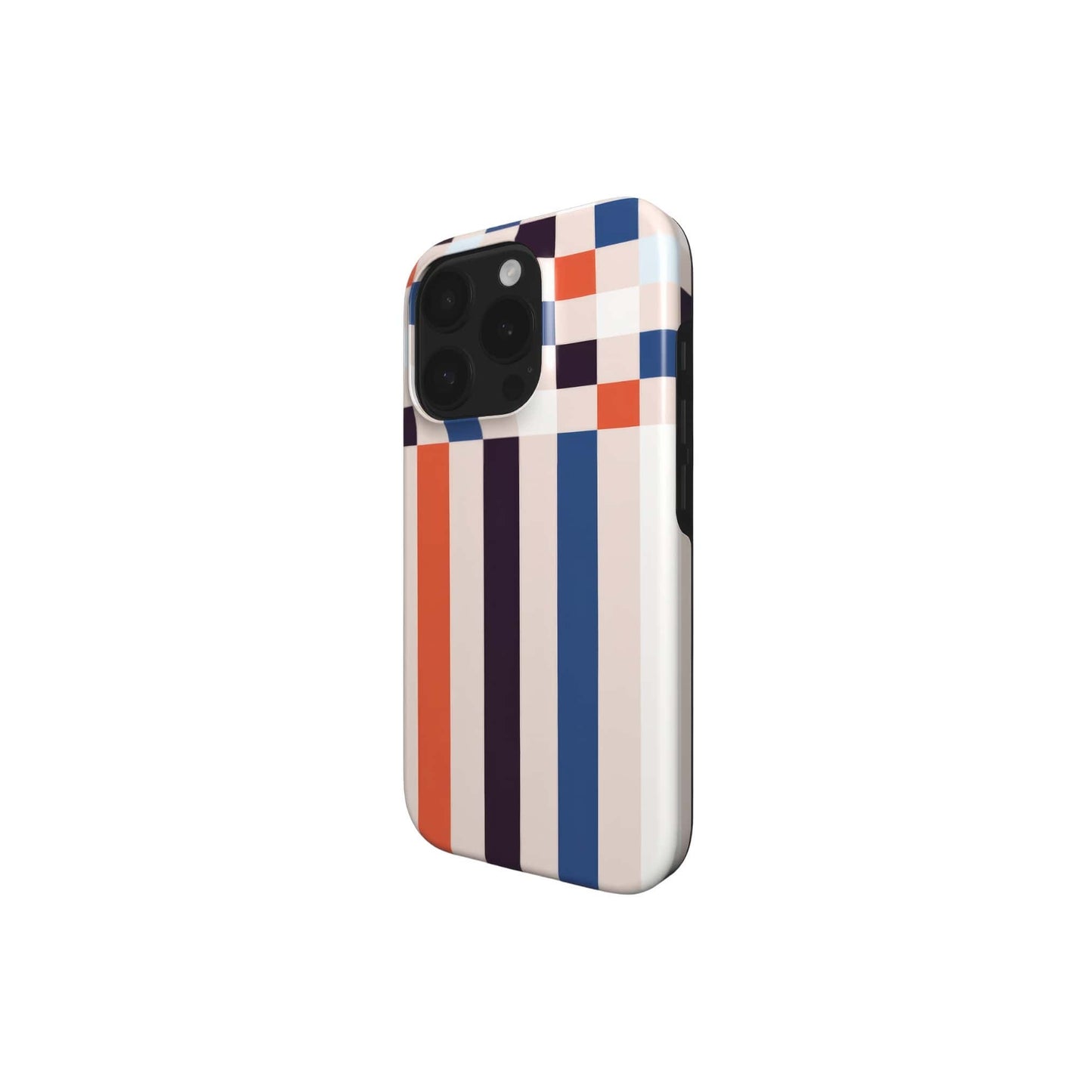 Pixel Grid Blue MagSafe Tough Phone Case