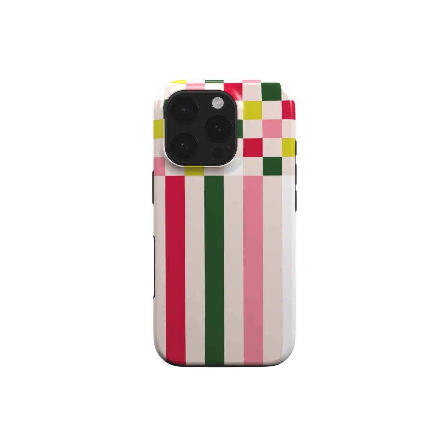Pixel Grid Pink MagSafe Tough Phone Case