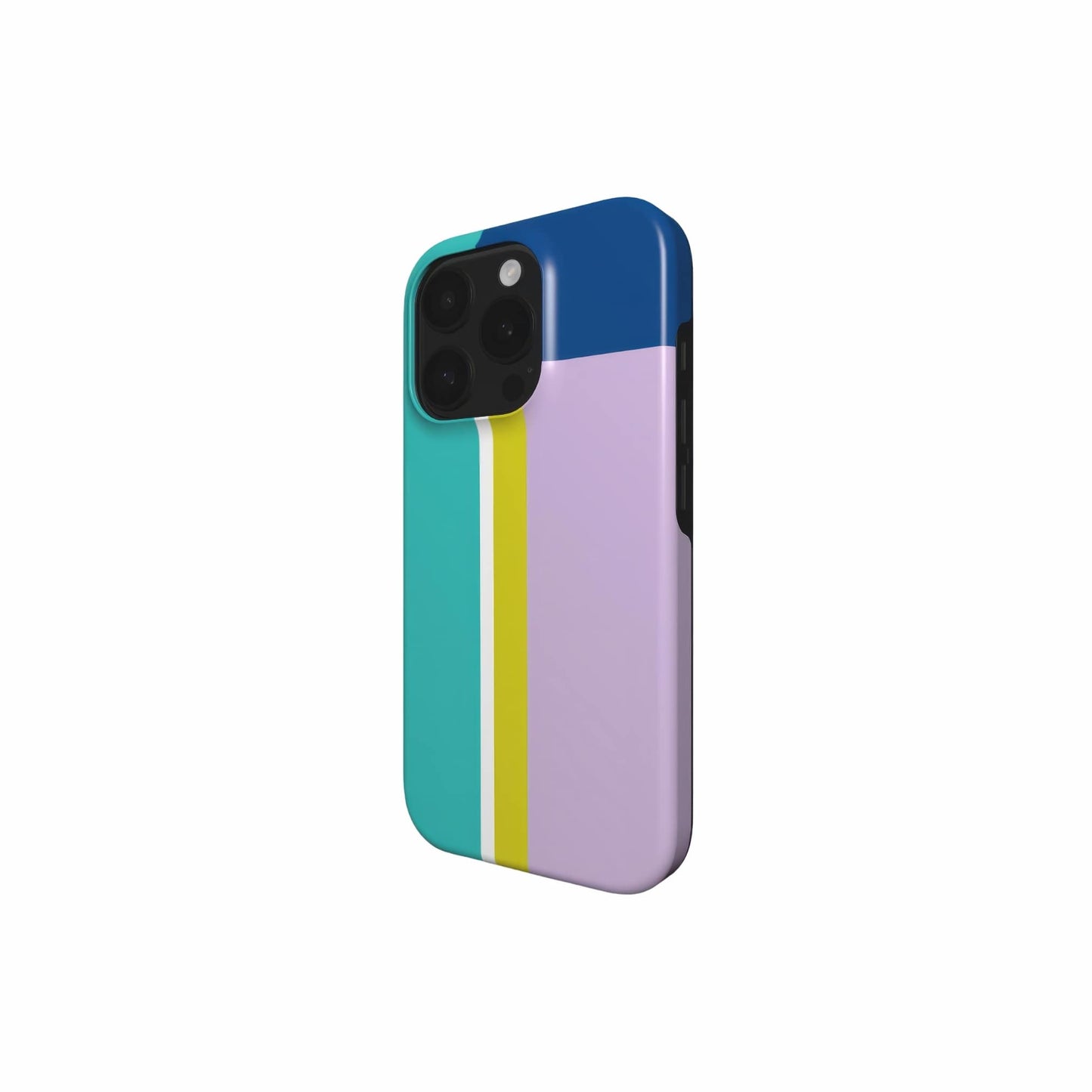 Retro Stripes Teal MagSafe Tough Phone Case