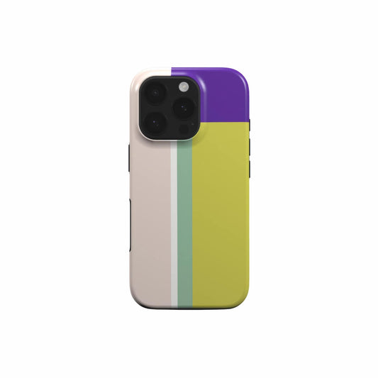 Retro Stripes Yellow MagSafe Tough Phone Case